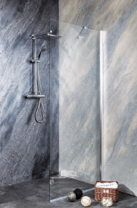 Paravan dus Walk-In Sanotechnik Young 115-117x195 cm, crom - Img 2
