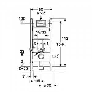 PREPACK WC UP 100 CU CLAPETA DELTA 20 CROM SI SET FIXARE - Img 3