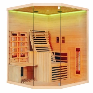 Sauna uscata Sanotechnik Carbon 3, 2 persoane, 150x150x195cm - Img 2