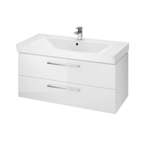 SET B309 Mobilier suspendat cu lavoar Cersanit Lara Mille, 100 cm, alb