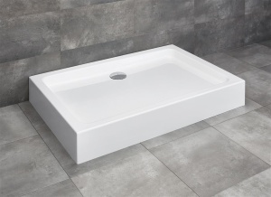 Set cabina de dus Radaway Alienta DWJ+S 100x80 cu cadita Laros D Compact si sifon 690P - Img 4