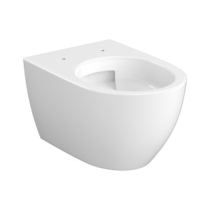Set vas WC suspendat Cersanit B875 Zen Pro Oval Streamon, capac duroplast, soft close, 35.5x52.5x35 cm