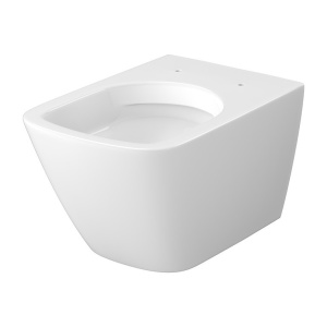 Set vas WC suspendat Cersanit City Pro Square Vortex, capac duroplast, soft close, alb lucios - Img 7