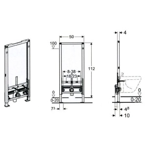 SISTEM INSTALARE PENTRU BIDEU DUOFIX 112 CM CAL. I - Img 6