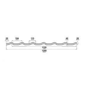 Tigla metalica Bilka Clasic Mat 0.45 mm - Img 2