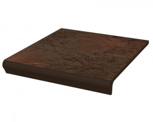 Treapta Klinker Paradyz Semir brown Kapinos stopnica prosta 30x33 cm