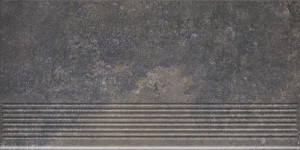 Treapta Klinker Paradyz Viano antracit stopnica prosta 30x60 cm