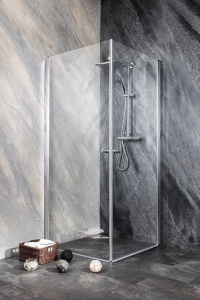 Usa de dus batanta Sanotechnik Brava 95-97x195 cm, crom - Img 6