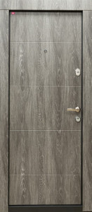 Usa metalica apartament 108, stanga, pin norvegian, 86x202 cm + accesorii