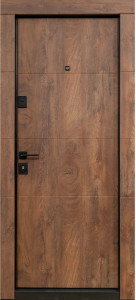 Usa metalica apartament 114, dreapta, bicolora (spate alb), 86x202 cm + accesorii