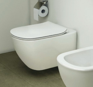 Vas wc suspendat Ideal Standard Tesi Aquablade cu capac slim, softclose, alb mat - Img 3