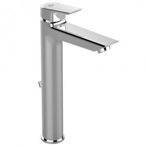 Baterie lavoar Ideal Standard Tesi inalta cu ventil pop-up, crom