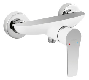 Baterie perete dus Ferro Adore White, alb/crom