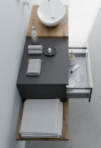 Blat pentru lavoar Savini Due 2803/23, 120 cm, rovere naturale - Img 3