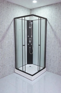 Cabina de dus completa Sanotechnik STIL 2, patrata, fara plafon, 90x90x232cm - Img 4