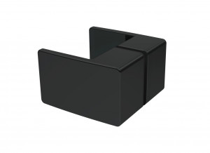 Cabina dus semirotunda Belform Infinity, usi batante, 80x80 cm, negru - Img 5
