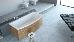 Cada baie asimetrica Radaway Tilia, acril, 190x90 cm - Img 3