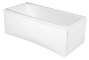 Cada baie Cersanit Virgo, acril, cu suport metalic, 160x75 cm - Img 2
