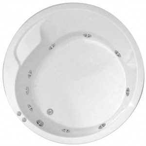 Cada baie hidromasaj Hidro Belform Luna, acril, Ø 160 cm