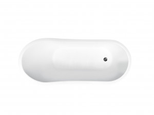 Cada freestanding compozit Besco Gloria alba 160x68 cm - Img 4