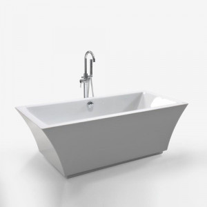 Cada freestanding dreptunghiulara 7105, acril, 170x80 cm