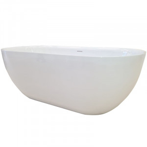 Cada freestanding Hatria Tiberis, acril, 170x78 cm, alba - Img 4
