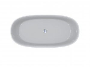 Cada freestanding Miraggio Brave compozit 155x75 cm alb lucios - Img 4