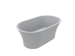 Cada freestanding Miraggio Helga compozit 150x85 cm alb lucios - Img 4