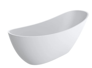 Cada freestanding Miraggio Marina compozit 174.5x72.5 cm alb lucios - Img 2