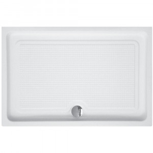 Cadita dus dreptunghiulara acril Belform Cubo 120x80x15 cm, alb