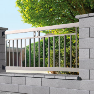 Capac interval gard Semmelrock Rivago 23.5x27x5 cm, gri - Img 2
