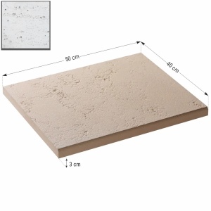 Capac interval gard Star Stone Roma Clasic, 50x40x3 cm, silver - Img 2