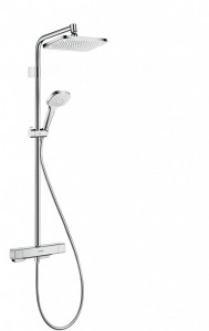 Coloana de dus cu baterie termostatata Hansgrohe E 280 Croma, crom