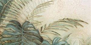 Decor gresie element 2 Tubadzin Alabaster Shine leaves B 119.8x59.8 cm