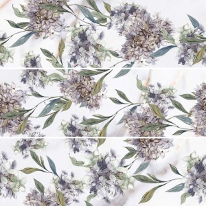 Decor Kai Ceramics Monet Flowers White 73.2x74.4 cm