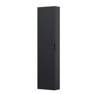 Dulap coloana Oristo Siena 160x40x17 cm, negru mat - Img 3