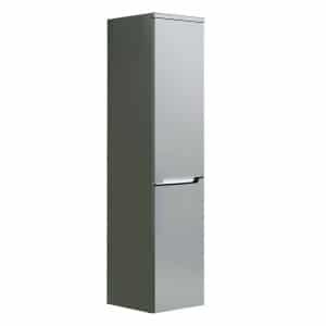 Dulap coloana Oristo Silver 144x35x35 cm, usi deschidere dreapta, gri mat - Img 2