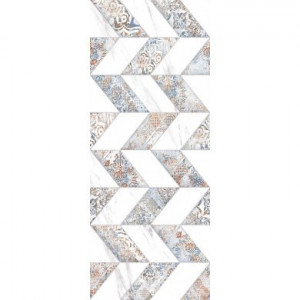 Faianta decor Kai Elada Zig Zag 20x50 cm, white