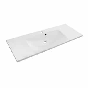 Lavoar din compozit Oristo Amelia 120 cm, alb - Img 2