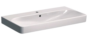 LAVOAR GEBERIT SMYLE SQUARE 90X48 CU ORIFICIU BATERIE SI PREPLIN - Img 5