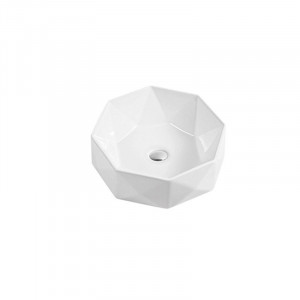 Lavoar pe blat Fluminia Briliant, octogonal, Ø41.5x13 cm