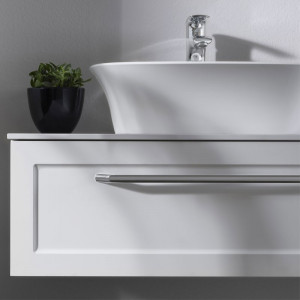 Lavoar pe blat Kolpasan Blanche 53x39x15 cm, alb - Img 2