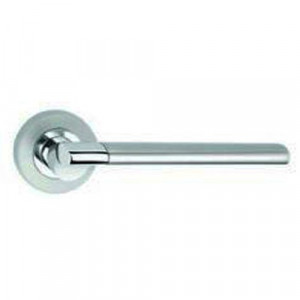 Manere cu rozeta usa interior Classen Palermo 301-243 pentru cheie BB, crom lucios/satinat - Img 2