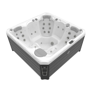 Minipiscina jacuzzi Wellis Budapesta Life Deluxe, 5 locuri, 200x200x89 cm
