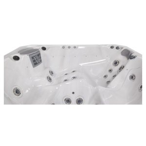 Minipiscina jacuzzi Wellis Malaga Citylife Premium, 6 locuri, cu pompa de caldura, scara inteligenta si spatiu de depozitare, 218x218x90 cm - Img 3