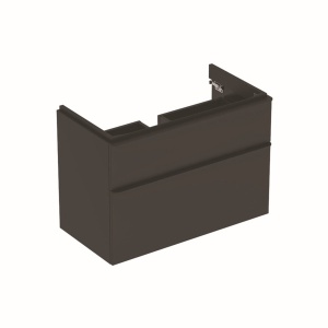 MOBILIER PENTRU LAVOAR SMYLE SQAURE CU DOUA SERTARE 88.4X61.7X47 LAVA MAT - Img 5