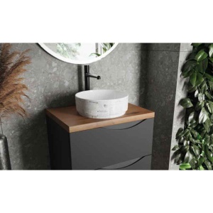 Mobilier pentru lavoar Spectrum Carolina 60, negru mat - Img 2
