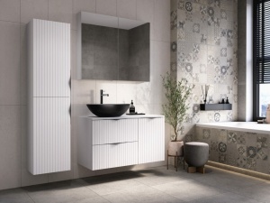 Mobilier suspendat pentru blat Cersanit Tirso 60 cm, alb - Img 3