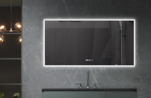 Oglinda cu iluminare LED 3 culori Belform Atlantis functie dezaburire 120xH80 cm