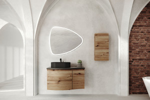 Oglinda cu iluminare LED Savini Due SPR202, 100x85 cm - Img 3